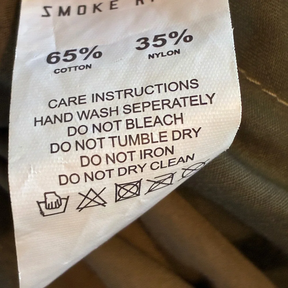 Smoke Rise Cargo Pants Mens Large Camo Tactical Utility Streetwear Multi Pocket